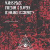 Sticker 1984 George Orwell War (Devant)