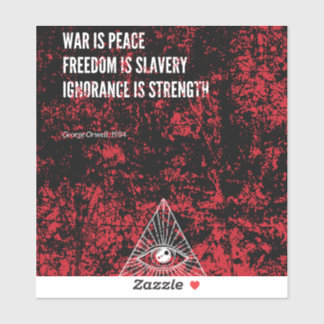 Sticker 1984 George Orwell War