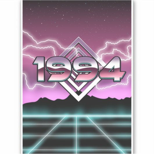 Sticker 1994 Tech noir (Devant)