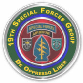 Sticker 19e Groupe des forces spéciales aéroporté (Devant)