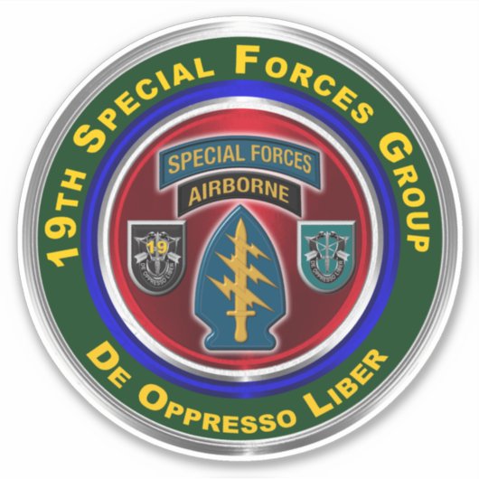 Sticker 19e Groupe des forces spéciales aéroporté (Devant)