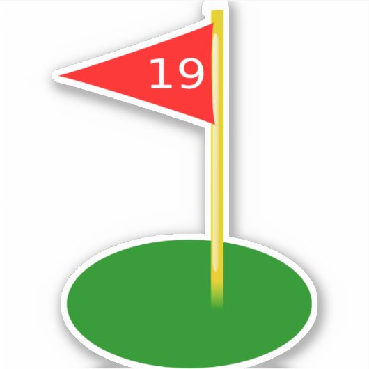 Sticker 19e trou (Devant)