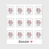 Sticker 1 Coupe des fleurs (Feuille)