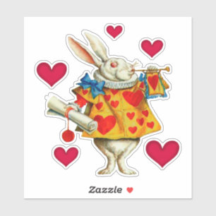 Sticker 1 lapin blanc