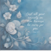 Sticker 1 Pierre 5:7 Image de verset biblique (Devant)