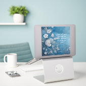 Sticker 1 Pierre 5:7 Image de verset biblique (Ordinateur portable sur le bureau)