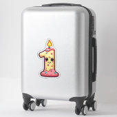 Sticker 1er anniversaire (Sur valise)