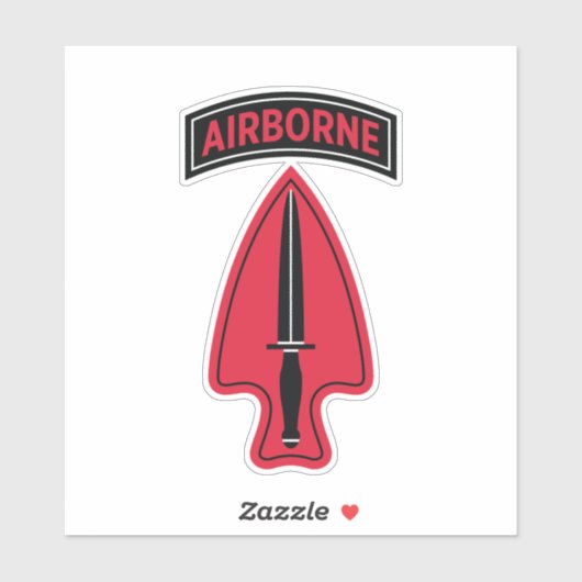 Sticker 1er détachement opérationnel des forces spéciales  (Feuille)