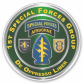 Sticker 1er Groupe des forces spéciales aéroporté (Devant)