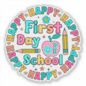 Sticker 1er jour de l'école (Devant)