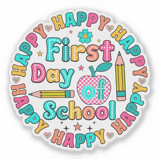 Sticker 1er jour de l'école (Devant)