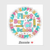 Sticker 1er jour de l'école (Feuille)