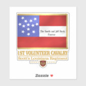 Sticker 1ère cavalerie de Louisiane (Feuille)