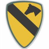 Sticker 1ère division de cavalerie Patch États-Unis (Devant)