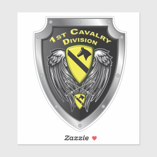 Sticker 1re division de cavalerie "Première équipe" (Feuille)