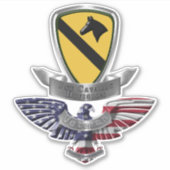 Sticker 1re division de cavalerie Vétérinaire (Devant)