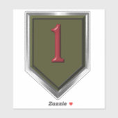 Sticker 1re division d'infanterie (Feuille)