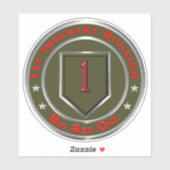 Sticker 1re division d'infanterie (Feuille)