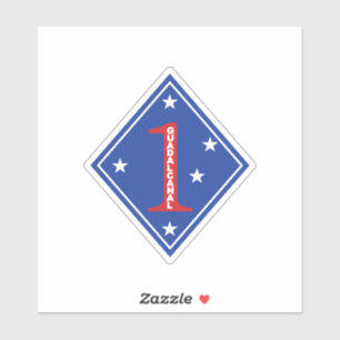 Sticker 1re division maritime Patch (États-Unis)