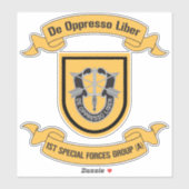 Sticker 1st Special Forces Group (Airborne) 1st SFG (Feuille)