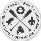 Sticker 2024 Pagaies croisées (Devant)