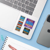 Sticker 2024 sera un grand frère (Ordinateur portable avec iPhone)