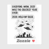 Sticker 2026 Hold My Beer (Feuille)