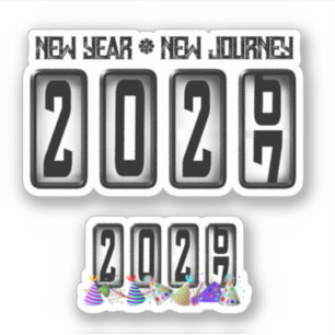 Sticker 2027 Nouvel An Odomètre
