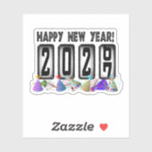 Sticker 2027 Nouvel An Odomètre (Feuille)