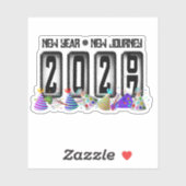 Sticker 2027 Nouvel An Odomètre (Feuille)