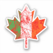 Sticker 20 Anniversaire de la feuille d'érable canadienne  (Devant)