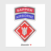 Sticker 20e brigade d'ingénieurs Sapper (Feuille)