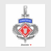 Sticker 20e brigade du génie Afghanistan Vétéran (Feuille)