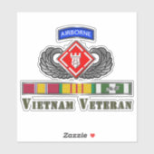Sticker 20e brigade du génie Vétéran du Vietnam (Feuille)