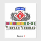 Sticker 20e brigade du génie Vétéran du Vietnam (Feuille)