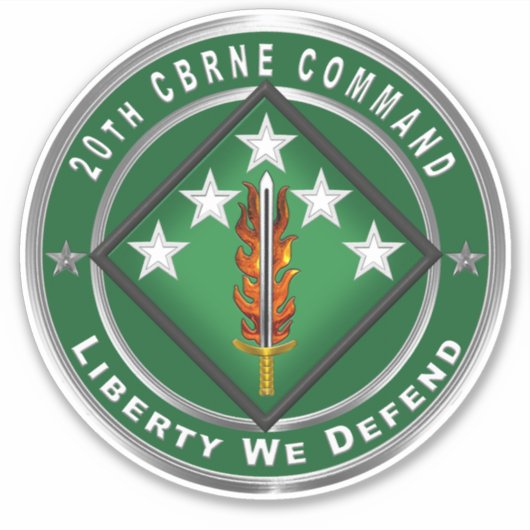 Sticker 20e commandement CBRNE (Devant)