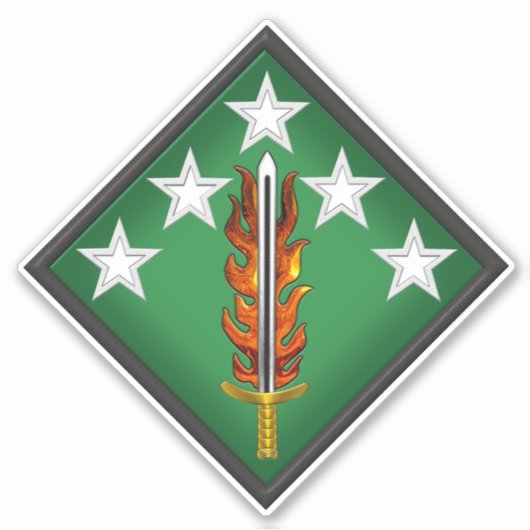 Sticker 20e commandement CBRNE (Devant)