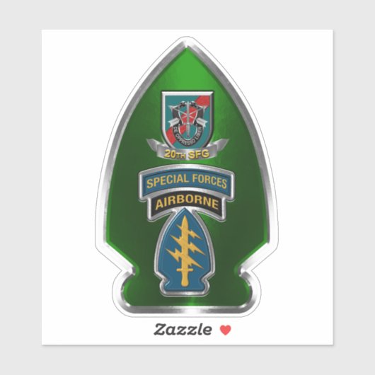 Sticker 20e Groupe des forces spéciales (Feuille)