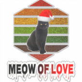 Sticker 21.mignon esthétique tendance bestseller chat noir (Devant)