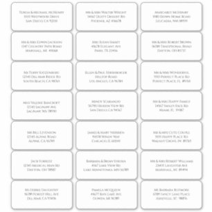 Sticker 21 Noms individuels minimalistes modernes