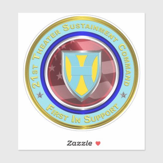 Sticker 21st Théâtre Sustainment Command (Feuille)