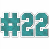 Sticker #22 Vinyle coupé sur mesure (Devant)