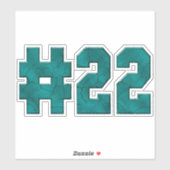 Sticker #22 Vinyle coupé sur mesure (Feuille)