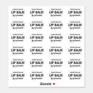 Sticker 24 Baume Lip Gratuit Transparent De 1,8 Pouce Étiq