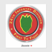 Sticker 24e division d'infanterie (Feuille)