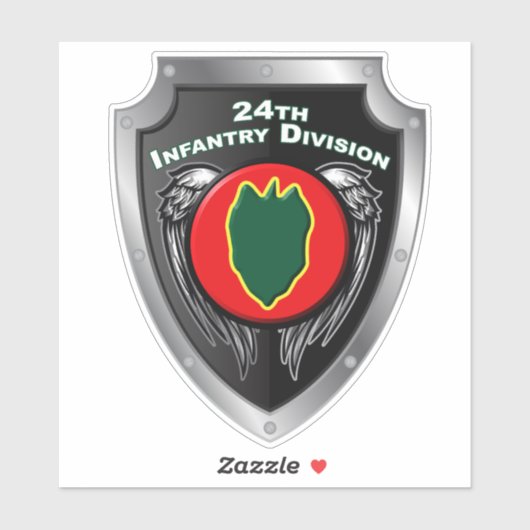 Sticker 24e division d'infanterie (Feuille)