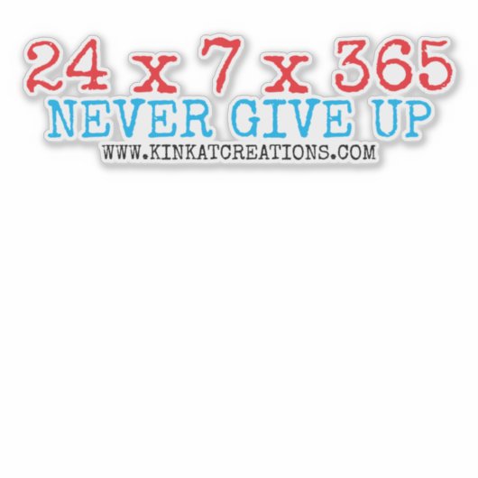 STICKER 24X7X365 (Devant)