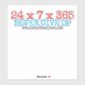 STICKER 24X7X365 (Feuille)