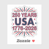 Sticker 250 ans USA | Semiquinentenaire 1776-2026 (Feuille)