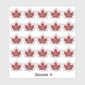 Sticker 25 (3/4") Maple Leaf Grade Dark Robust Goût (Feuille)